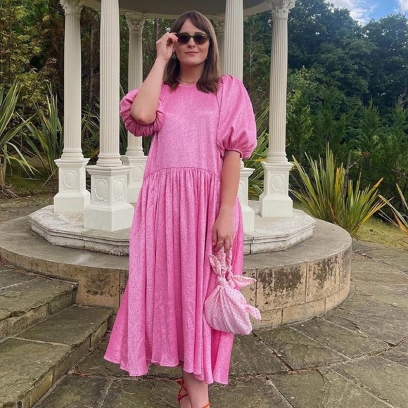 STINE GOYA AMELIA DRESS Dusty Pink sz S $580 NWOT 🍾 🥂 🩷 - Picture 1 of 16
